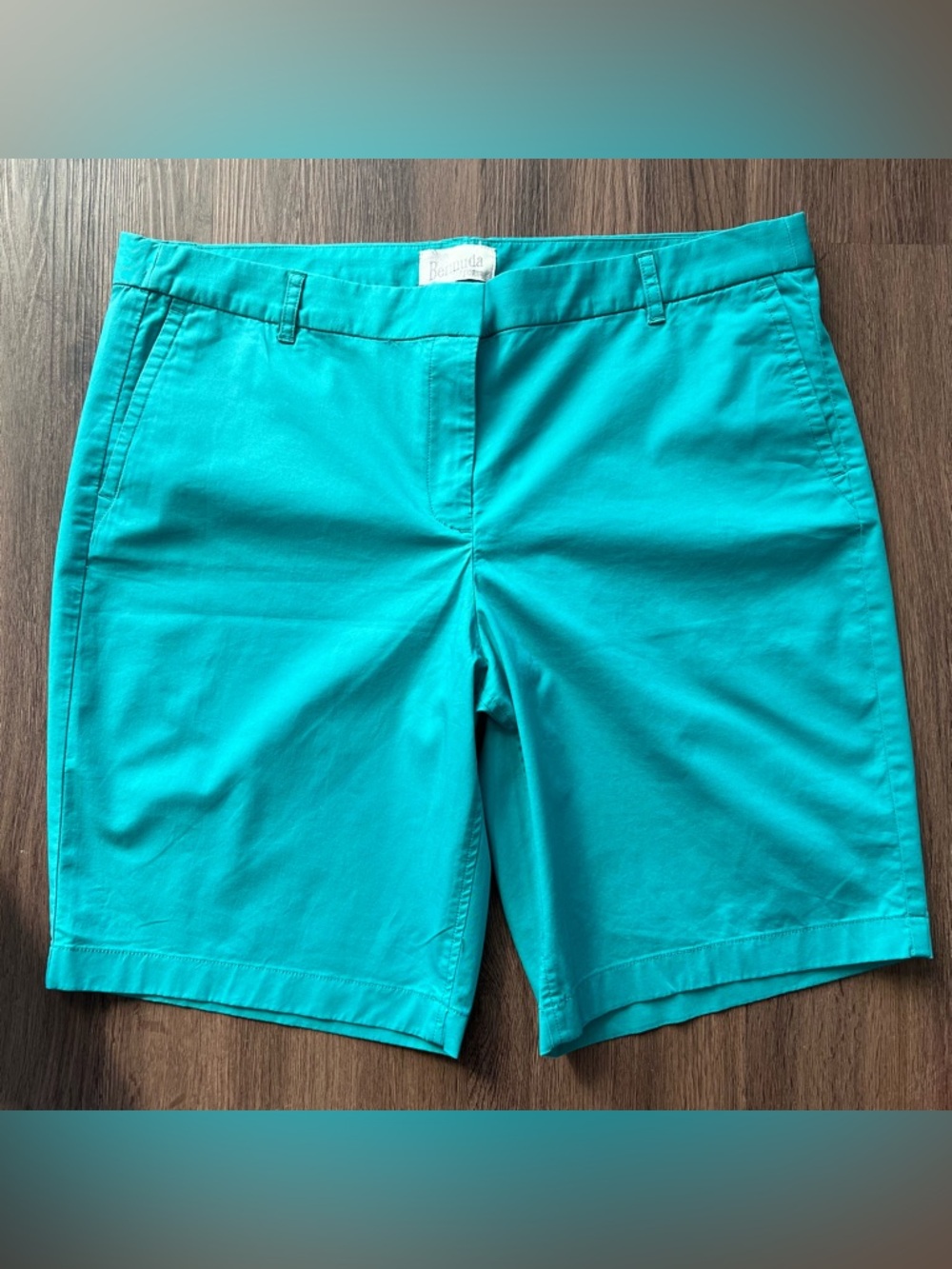 J. Crew JCREW Teal Bermuda Shorts Women’s 14 NWT